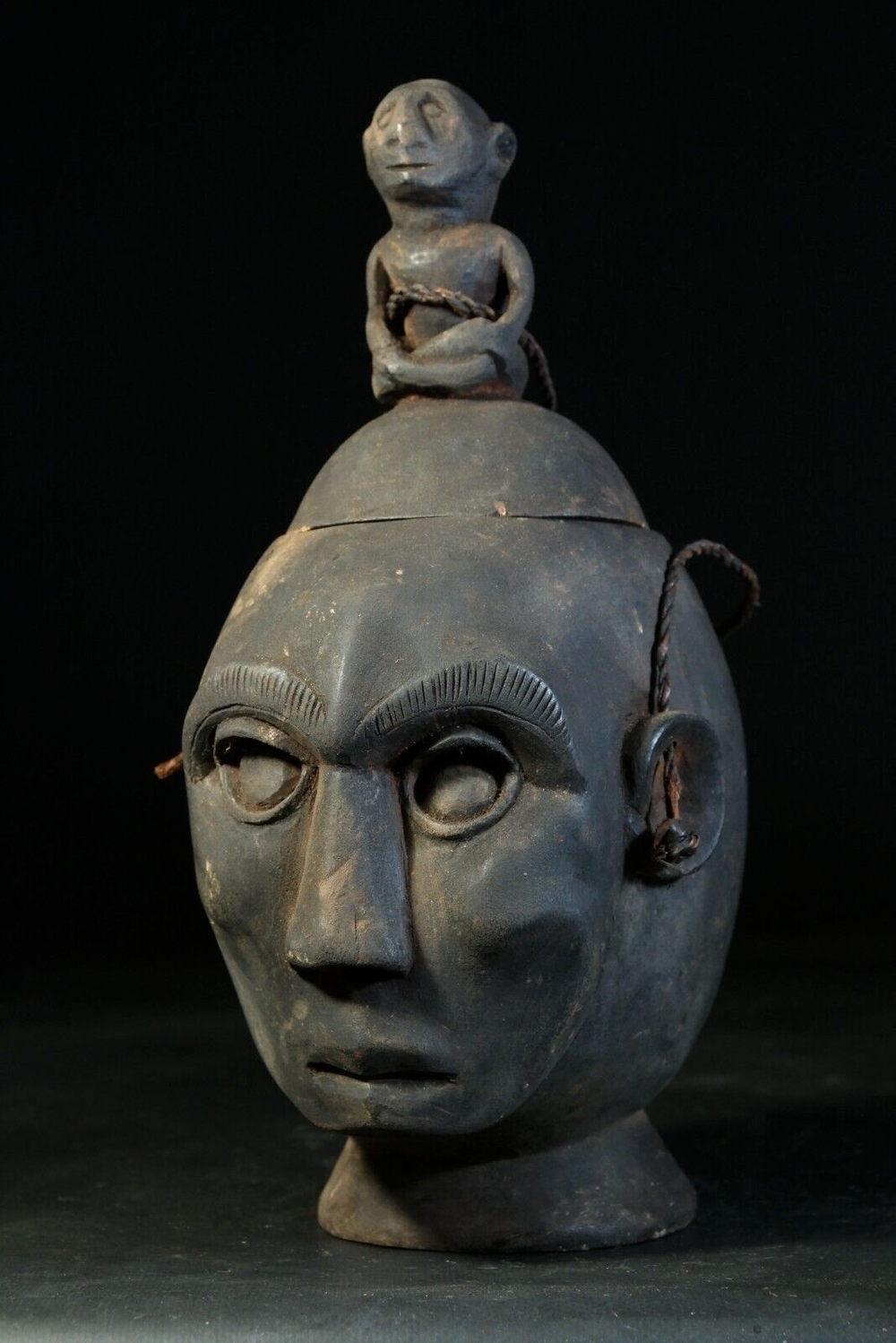 19世紀 東ティモール 祭祀石彫頭像｜古道具 Shop Antique Native Timor Tribal Accessories Online — Magellan Art